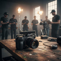 Camera Frame Top Handle Aluminum Alloy Construction DSLR Filming Rig Handle Cold Shoe Camera Grip Multiple Mounting Points