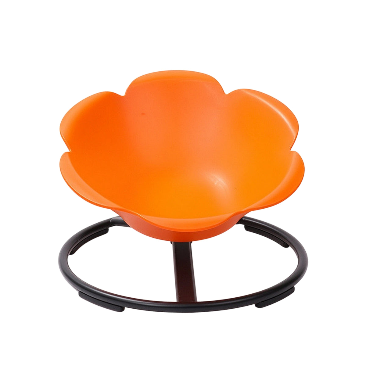 Molded Flower Rotating Chair Smooth Sensory Rotating Chair Low-Height Sensory Integration Toy 360° for Children, Toddlers, Playroom, Home