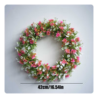 Cherry Blossom Wreath Long-Lasting Artificial Flower Wreath Great Gift