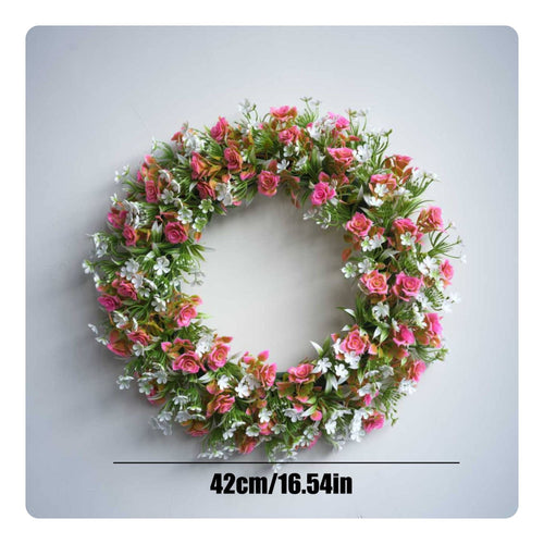 Cherry Blossom Wreath Long-Lasting Artificial Flower Wreath Great Gift