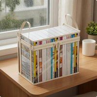 Book Storage Bag Transparent Clear Book Bag Reinforced for Dorm Room