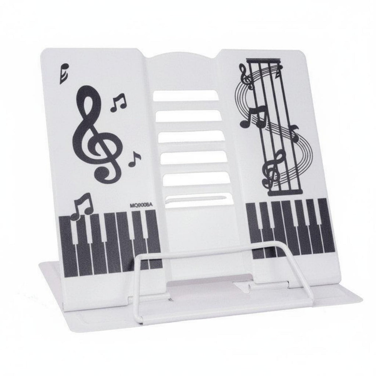 Eye-Friendly Portable Reading Stand Adjustable Angle Desktop Book Holder Foldable Sheet Music Stand Stable Base for Students, Children, Musicians, Study, Practice Room
