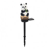 Solar Garden Stake Light Auto on at Night Resin Decorative Stake Light Warm Glow