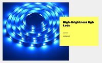 RGB LED strip with app music sync