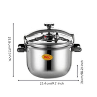 Secure Locking Stainless Steel Pressure Cooker Long-Lasting Pressure Cooker with Safety Valve Airtight Cookware Thickened for Families