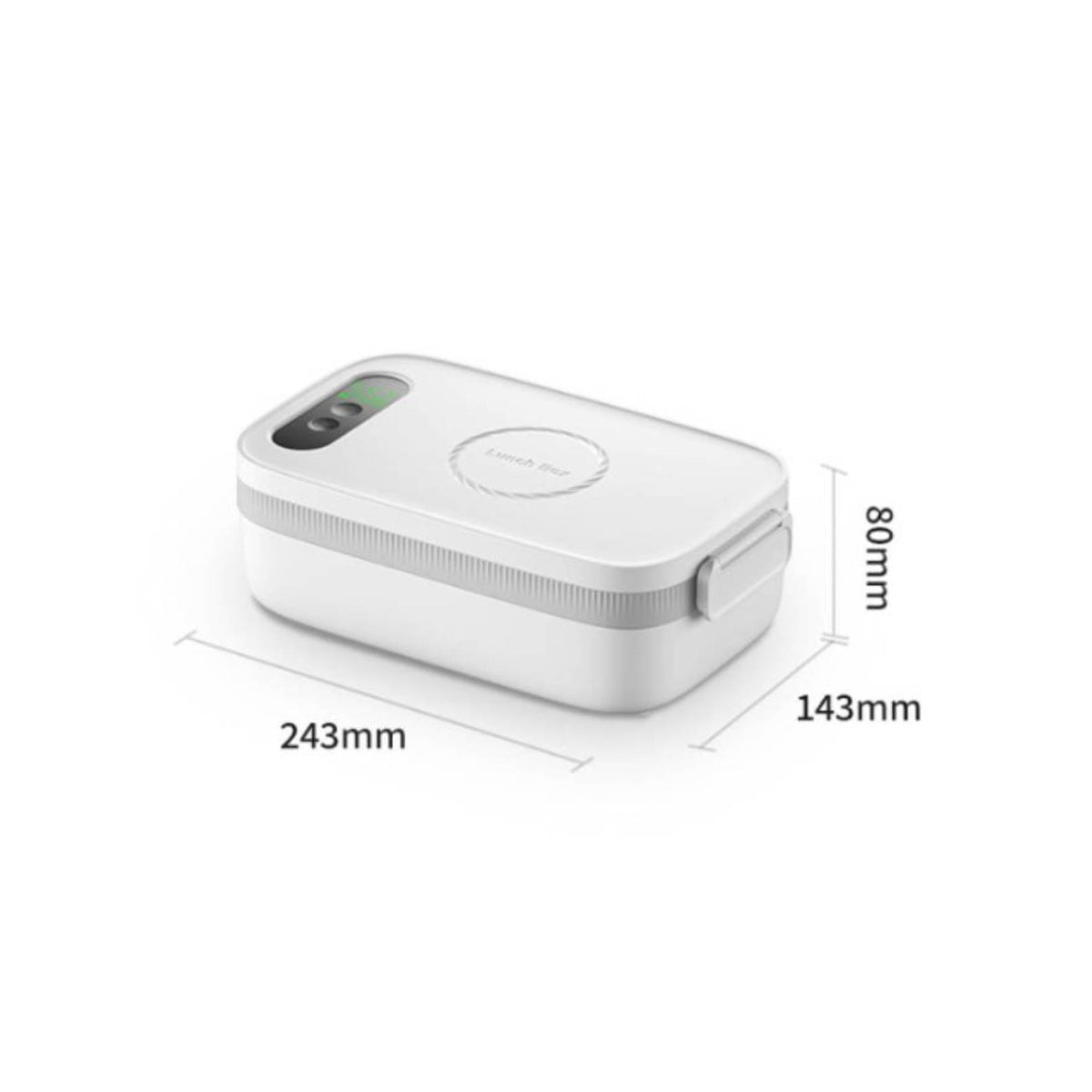 Rechargeable Heated Lunch Box with Stainless Steel Container Cordless Electric Lunch Box with Container Portable Food Warmer Self-Heating for Office Workers, Commuters, Students, Travel, School, Road Trips