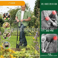 5-in-1 Long Handle Garden Tool with Bulb Planter, Standing Handle