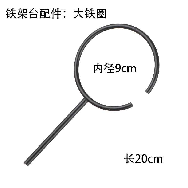 Black L Iron Ring