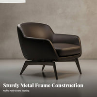 Italian design Curved spine Armchair Minimalist Design Lounge Chair Designer Piece Household Furniture Upholstered for Interior Designers, Business Owners, Living Room, Hotel Lobby, Reception Area, Home Office