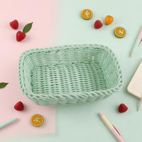Desktop Storage Basket Lightweight Organizer Rustic Design for Desk