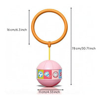 Foot-Swing Skip Ball Illuminated Skip Ball with Hoop Flexible for Night-Time