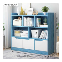 Adjustable Width Bookcase Expandable Bookshelf Display Rack Tall Organizer Shelf with Multi-tier Storage Space-saving Wood Material Suitable for Living Room Bedroom Home Office Apartments Dorms