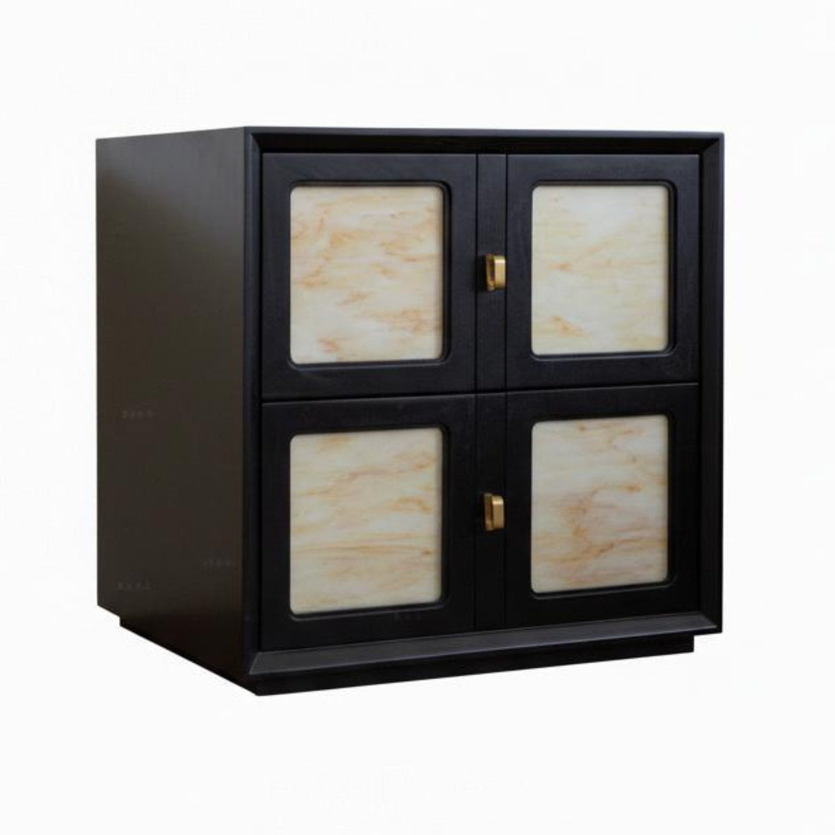 Japanese Aesthetic Stackable 2-Door Organizer Vintage Inspired 4-Door Stackable Chest Space-Saving Storage Furniture Compact Size for Apartment Dwellers, Design Enthusiasts, Living Room, Bedroom, Entryway, Kitchen