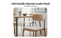 Wear-Resistant Horseshoe Shaped Chair Cushion Minimalist Design U-Shaped Dining Chair Cushion All-Season Use for Kitchen, Office