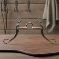 Stainless Steel Western Horse Bit Hand Polished Copper Barrel Horse Bit More Advanced Control Equestrian Gear