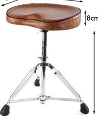 Saddle-Style Adjustable Folding Drum Throne