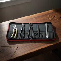 Bonsai Tool Kit Compact Bonsai Tools with Rolling Case Tool Set with Organizer Bag for Hobbyists