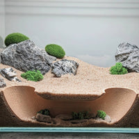 Underground Cave Ornament Natural Look Terrarium Hideout Space-Saving