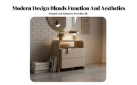 Single-Drawer End Table Modern Design Nightstand space-saving Size for Office, Adults