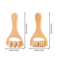 Ergonomic Design Wooden Massage Roller Portable and Lightweight Foot Massage Roller Polished Burr-Smooth Surface Wood Treatment Tool for Travel, Office