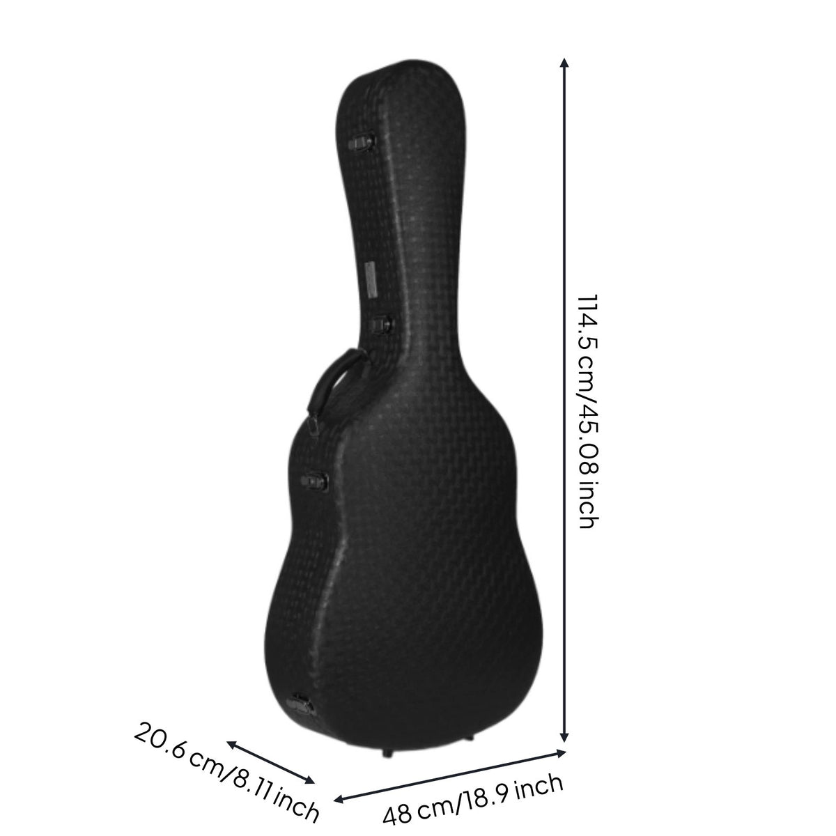 Acoustic Guitar Case with Accessory Compartment Backpack Straps Acoustic Guitar Bag Stable Support Musical Equipment Storage for Travel