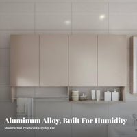 Washroom Wall Cabinet Waterproof Washroom Storage Cabinet Humidity-Resistant-Resistant Wall Mounted Storage Cupboard for Families, Adults, Balcony
