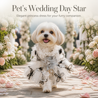 Pet Dog Wedding Dress Lace Tutu Skirt for Small Dogs