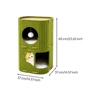 Vertical Felt Cat House Sturdy Cat Hideaway Long-Lasting Hideaway Cave Comfortable for Living Room