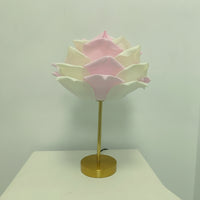 Decorative Lamp with Flower Shade Romantic Petal Table Lamp Corded Cozy for Bedroom, Dorm Room