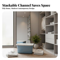 Rolling Container with Lid Lidded Wheeled Storage container Thickened for Homeowners