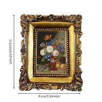 Resin Picture Frame Gold Carved Picture Frame Baroque for Living Room, Bedroom