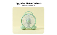 2 Speed Settings Small Desk Fan Safety Grid Mini Portable Fan Strong Airflow Air Circulator Energy Saving for Students, Office Workers, Dorm Room, Bedside Table