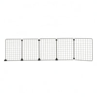 Metal Mesh Pet Fence Support Feet Wire Grid Barrier Sturdy for Home, Pets, Dogs