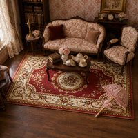 Miniature Vintage Dollhouse Rugs - European Style Play House Accessories