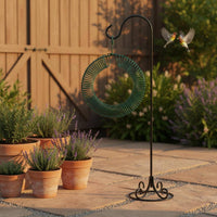 Peanut Wreath Feeder Large Capacity Spiral Wire Peanut Feeder Rust Resistant for Yard
