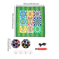 Sticky Soccer Target Mat Numbered Areas Soccer Scoring Mat Corner Loops Practice Board for Children
