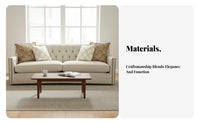 Chesterfield Sofa Traditional Continental Design Tufted Chesterfield Settee Vintage aesthetic Living Room Furniture for Homeowners, Study, Reception Area, Office