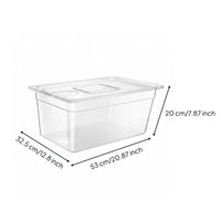 Sous Vide Container with Lid Food Grade Plastic Kitchenware Heat Resistant