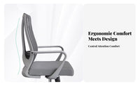 Reclining Desk Chair with Footrest Breathable Mesh ergonomic workspace Furniture