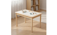 Sand and Aquatic Play Table Solid Wood Wooden Sand Water Table Adjustable Height for Young Children