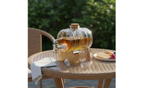 Glass Spigot Beverage Dispenser Wide Mouth Design Glass Jar with Tap Countertop Oenological Beverage Barrel with Stand Versatile