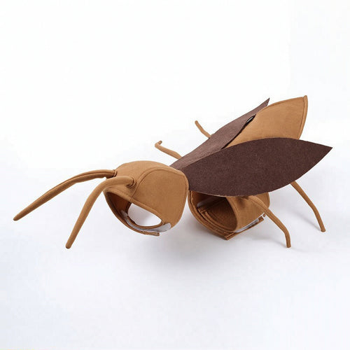 Beetle Costume with Antennae Molded Animal Outfit Silly for Cats