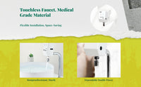 Touchless detector Faucet, Automatic Infrared Water Tap, contactless Sink Faucet for Bathroom, Kitchen, Commercial Use