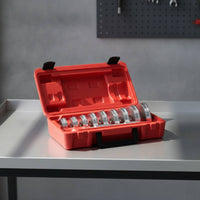10 Pieces Automotive Bearing Tool Kit with Case Universal Wheel Bearing Removal Kit Wide Compatibility Manual for Mechanics, Technicians, Garage, Workshop