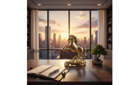 Success Horse Ornament Auspicious Gift Bronze Horse Sculpture for Entryway