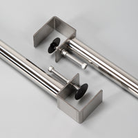 Stainless Steel Table Leg Bracket No-Drill Table Foot F-Clamp for Coffee Table DIY Desk Computer Desk Bar Support
