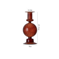 Spherical Glass Candle Holder Translucent Home Decor Elegant
