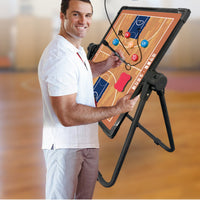 Foldable Training Board Floor Standing Tactic Board Double-Sided for Practice