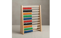 Children's Arithmetic Rack Develops Math Skills Wooden Abacus Smooth Sliding Beads 10-Row Counting Frame for Kids, Beginners, Classroom, Homeschooling