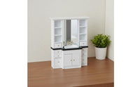 1:12 Scale Washroom Sink Vanity 1/12 Dollhouse Sink Cabinet Wooden Miniature House Decor for Collectors